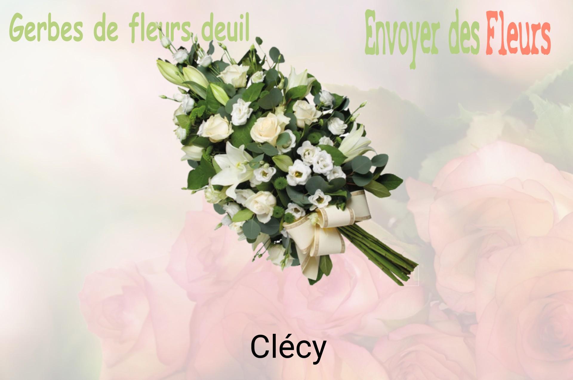 Gerbe de fleurs de deuil livrée à Clécy
